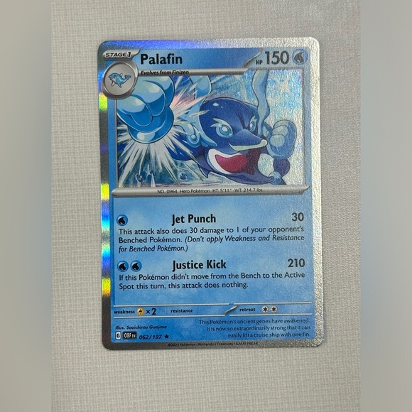 Pokemon Other - Pokémon Card - Palafin 062/197 Holo (Obsidian Flames)